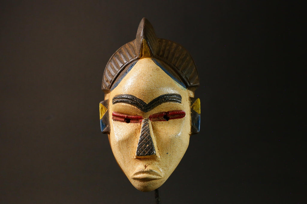 African Masks Ttribal Baule Wall Hanging Home Décor Mask for wall-G2997