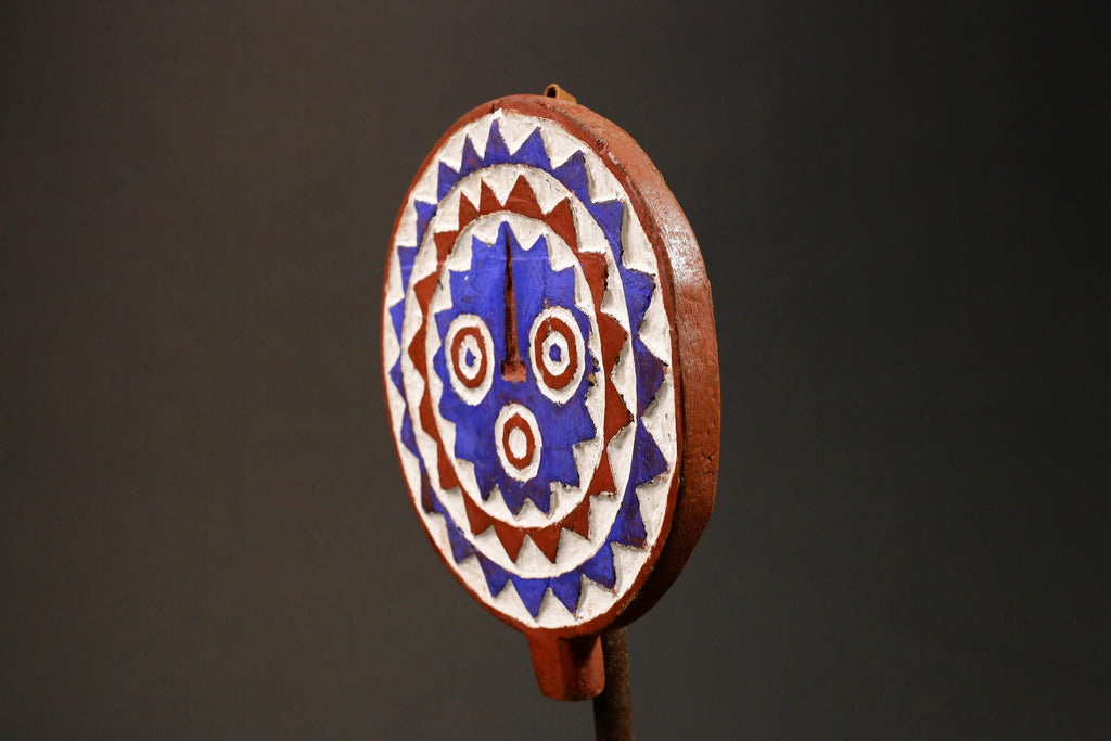 African Mask Tribal Face Mask Sun Mask Bwa Mossi From Burkina Faso Wood for wall-G2999