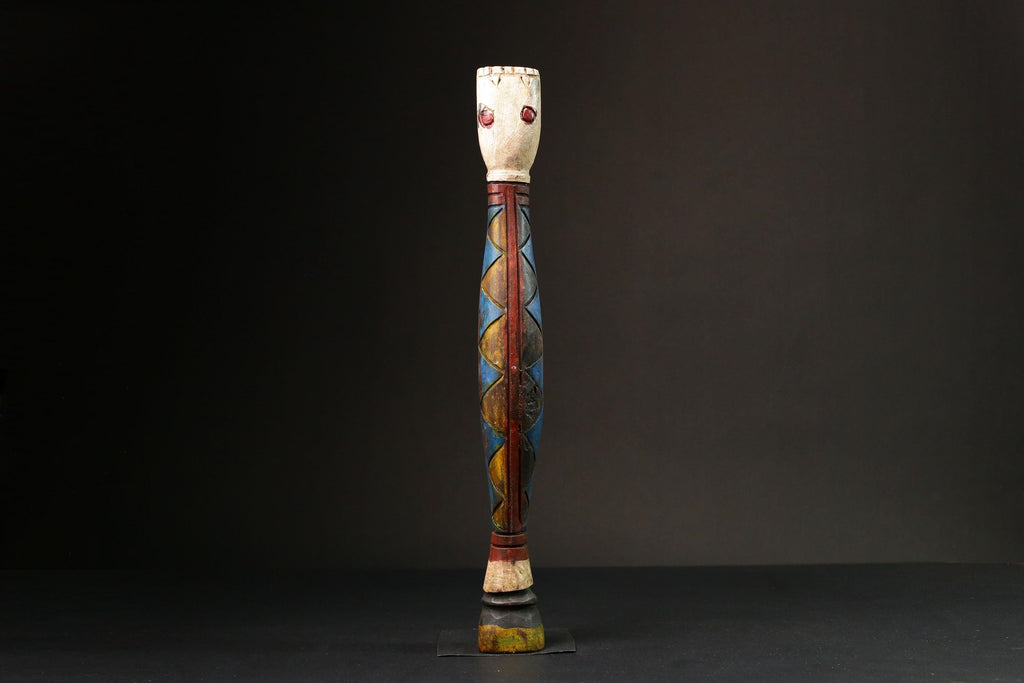 African Tribe Snake Mask Wall Hanging primitive art Ceremonial Art Decor Collectible Piece - Mask G1648