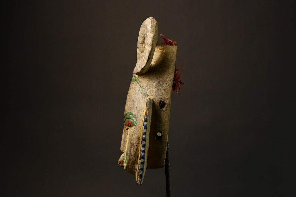 African mask Traditional African Carved Wooden Tribal Mask - Unique Guro Art Mask for Home Decor-4692