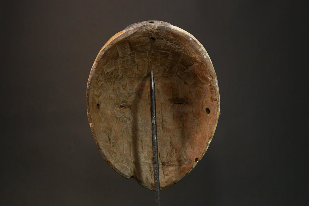 African Mask A Tribal Wood Mask - Antique Igbo Wall Hanging Art for Unique Home Décor Accent-G1631