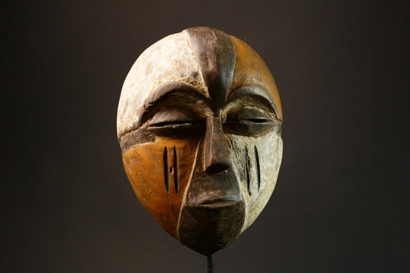 African Mask Tribal A Igbo Tribal Wood Mask - Antique Hanging Art for Unique Wall Home Décor-G1628