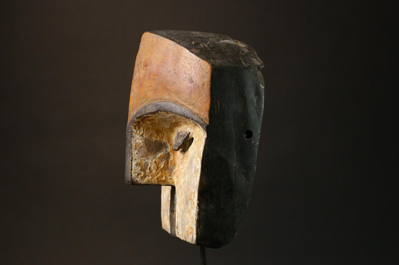 African Mask Lega Mask Faces Bwami Society Unique Congo Tribal primitive art for Home Decor - G1623