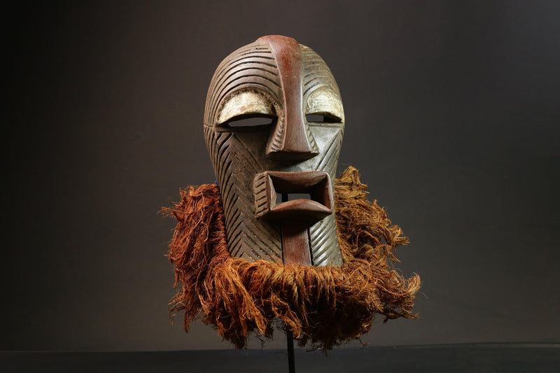 African Mask Hand-Carved Wall Hanging Face Mask from Songye Tribe Masks for wall-G1392