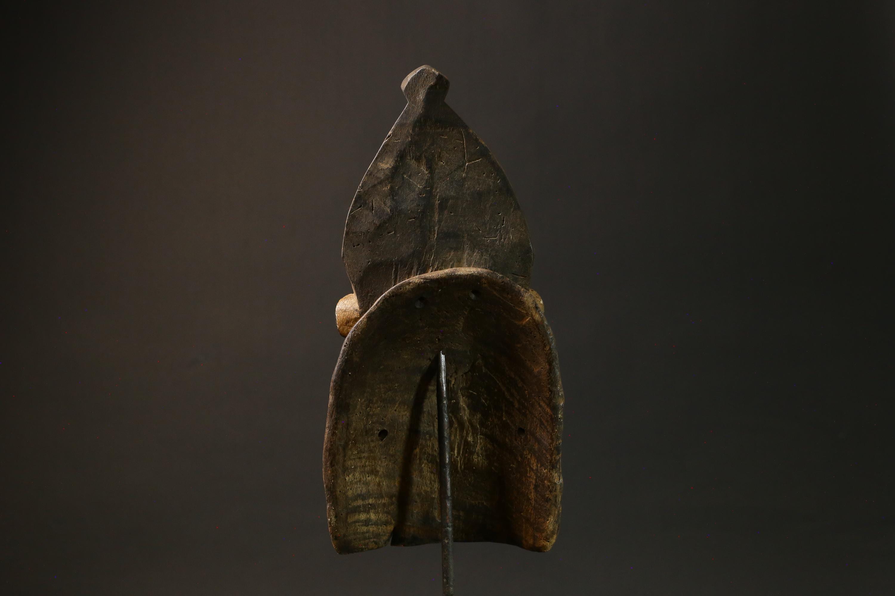 African Mask Traditional Guro Tribe Wooden Wall Hanging, Unique Decor Masks for wall-4417