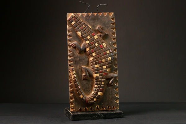 African Door Unique Antique Mali Art Decorative Collectible Piece Rustic Home Decor Cultural Heritage Wall Accent-G3255