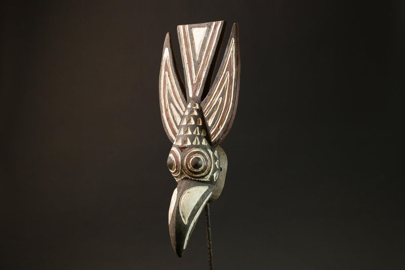 African Tribal Wood Mask Bwa Bobo Bird Home Décor from Burkina Faso Masks for wall-G1423