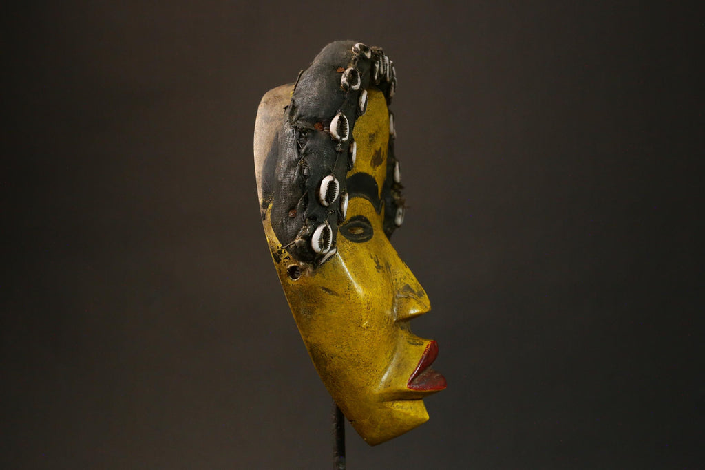 African Authent Zakpai Mask Handcrafted Tribal Art from Côte d'Ivoire and Liberia Unique Wall Decor Piece for Home Display - G3277