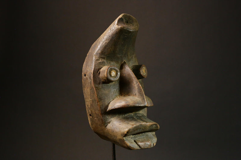 African mask Handmade Carved Wood Masks Unique Tribal Art from the Dan People Perfect for Home Decor Authentic Collectible Art Piece - 6380