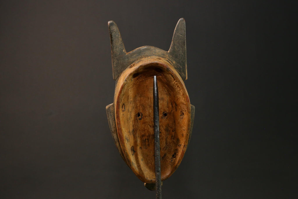 African Goro Baule Mask Hand-Carved White Wood Wall Hanging Decor Masks for wall-G3054