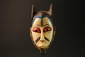 African Goro Baule Mask Hand-Carved White Wood Wall Hanging Decor Masks for wall-G3054
