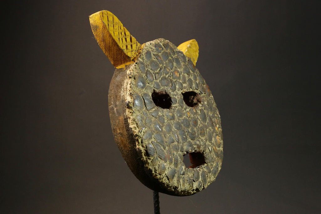 Authentic African Goli Tribe Mask - Handcrafted Wooden Wall Hanging Decor Masks for wall-G1441