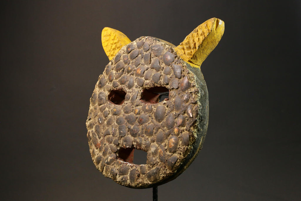 Authentic African Goli Tribe Mask - Handcrafted Wooden Wall Hanging Decor Masks for wall-G1441