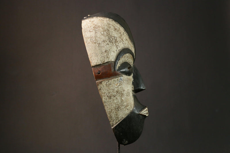 African Mask Authentic Nigerian Igbo Wood Carved Maiden Spirit Mask | Unique Tribal Art | Handcrafted Cultural Decor - G1702