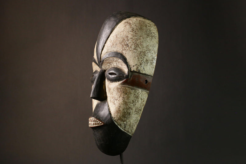 African Mask Authentic Nigerian Igbo Wood Carved Maiden Spirit Mask | Unique Tribal Art | Handcrafted Cultural Decor - G1702