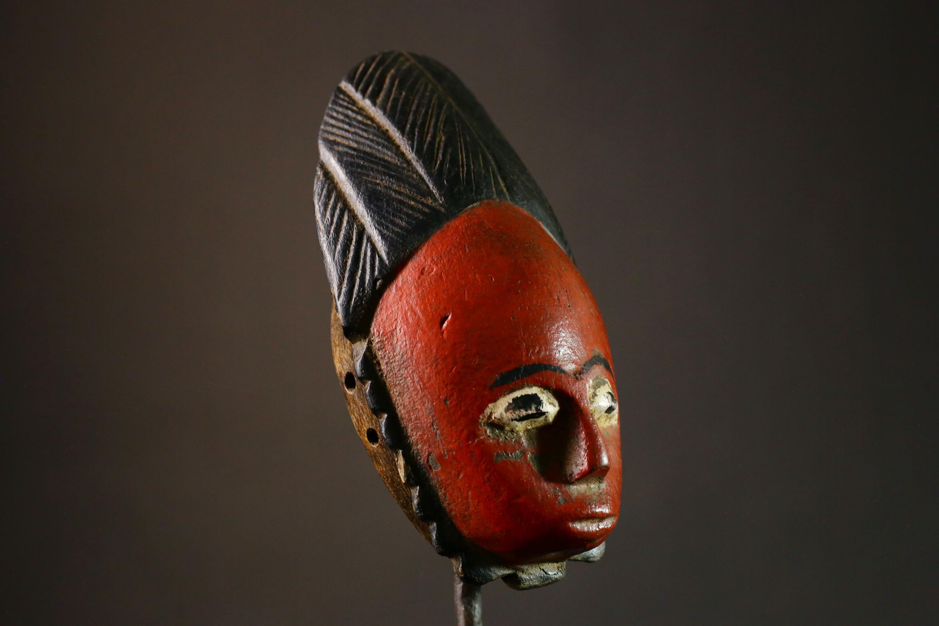African Antique wood Hand Beautiful african mask Wood guro Masks for wall-G3302