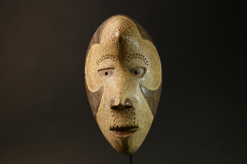 African Tribal Igbo Mask Hand-Carved Wooden Wall Hanging Home Decor Masks for wall-9114