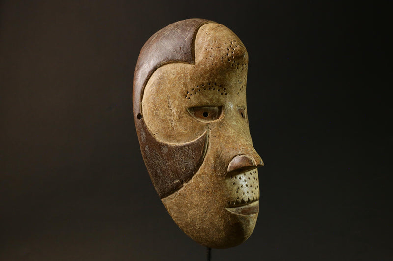 African Tribal Igbo Mask Hand-Carved Wooden Wall Hanging Home Decor Masks for wall-9114