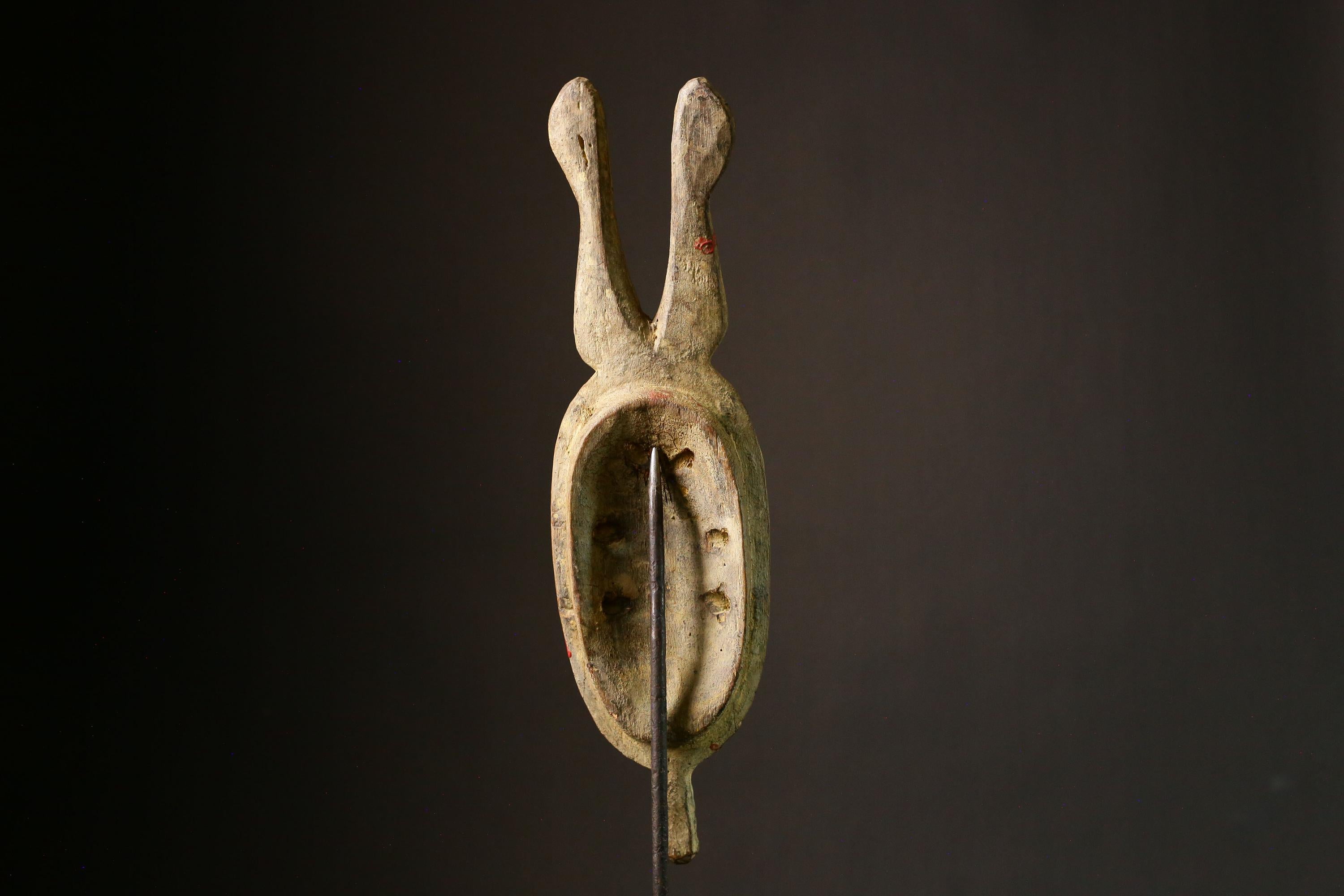 African mask Guro Mask Vintage Wood Carved Tribal Face Antique Wall Hanging Art Unique Home Decor Cultural Heritage - 4792