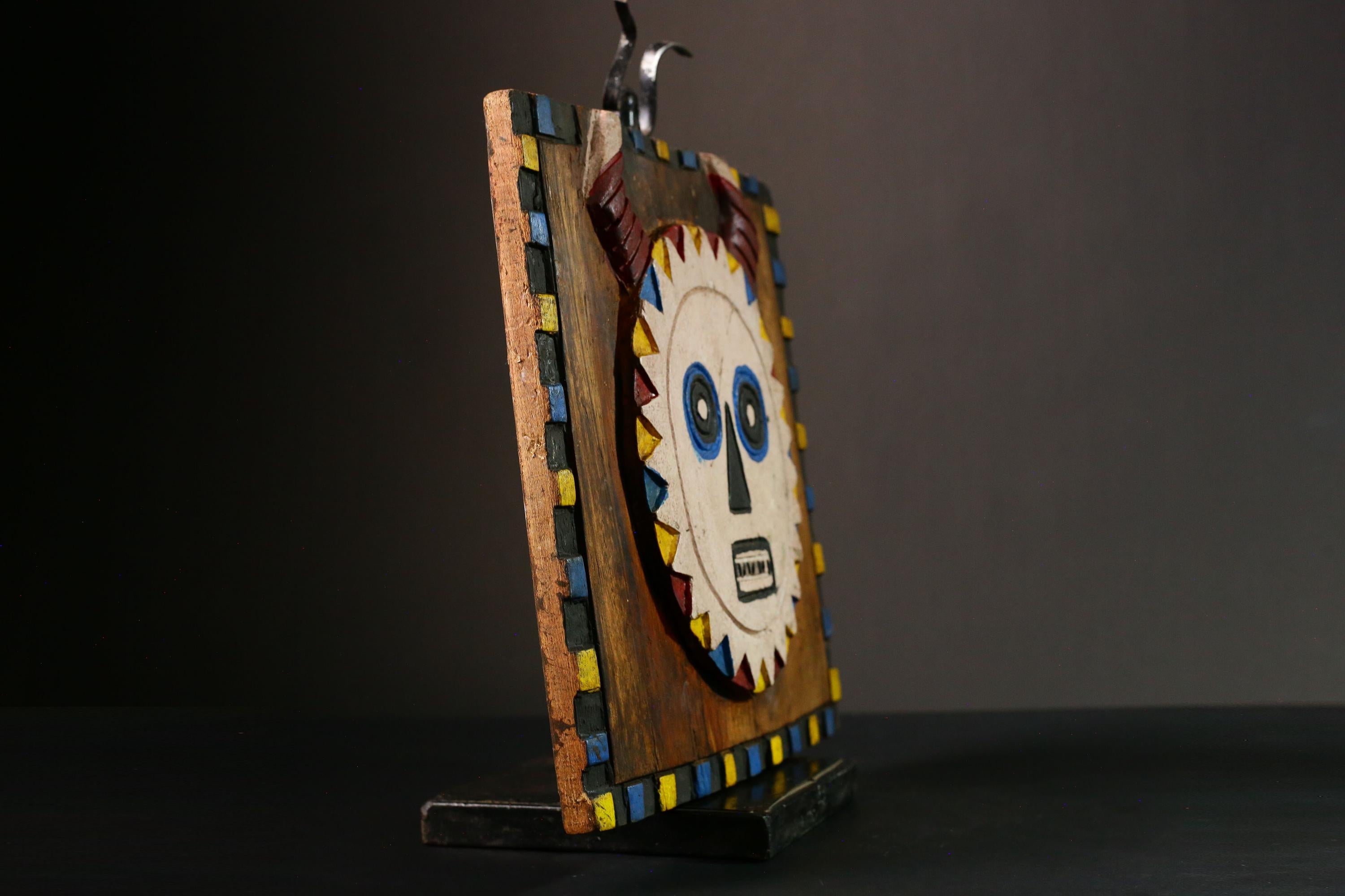 African Yoruba Granary Door Hand Carved Wood Art Unique Home Décor Statue Ethnic Wall Hanging Tribal Art Piece Collectible-G3344