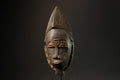 Antique African Baule Mask - Traditional Wood Wall Hanging Folk Art Decor Masks for wall-7885