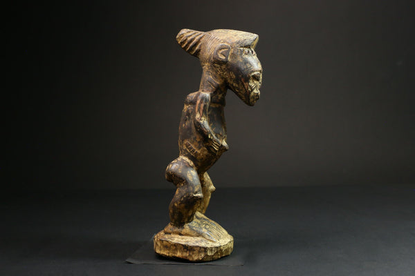 African Carved Wooden Yoruba Statues -African Power Figures for Home Decor-G1456