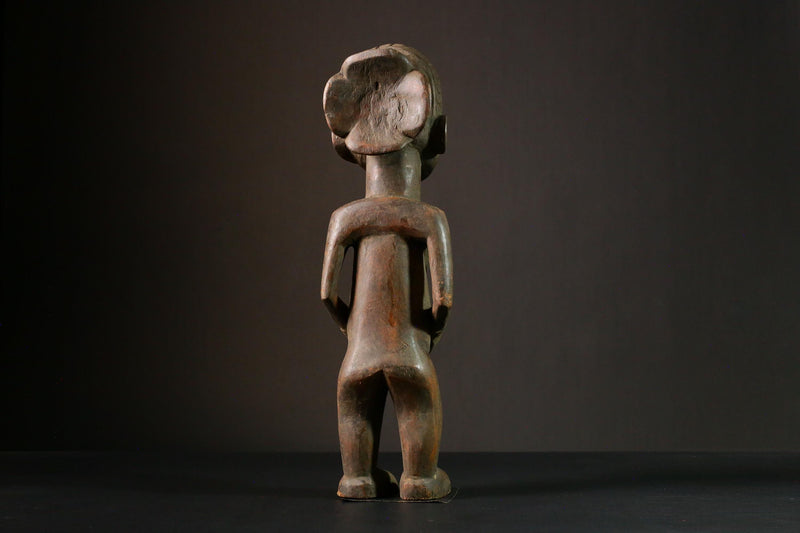 African sculpture Salampasu Wood Figure Sculpture - Carved Tribal Art Wooden Statue Decor-8062