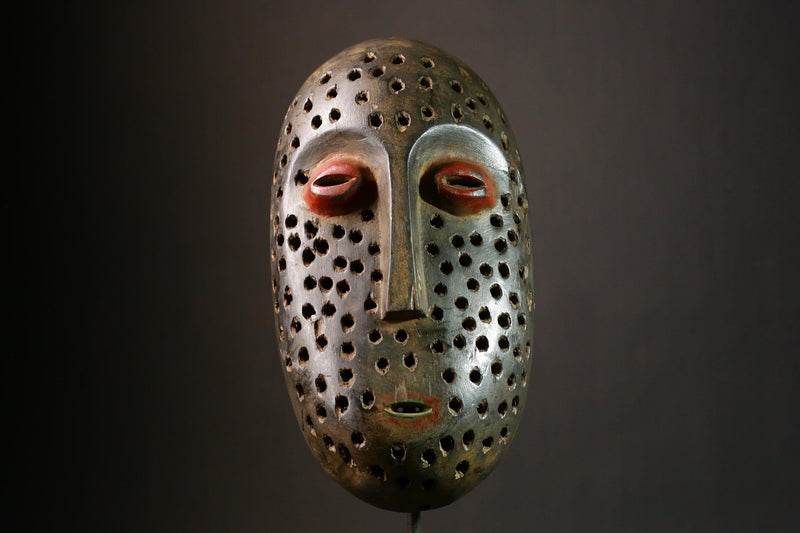 African Mask Lega African Mask Bwami Society Tribal Primitive Art for Home Decor- G3385