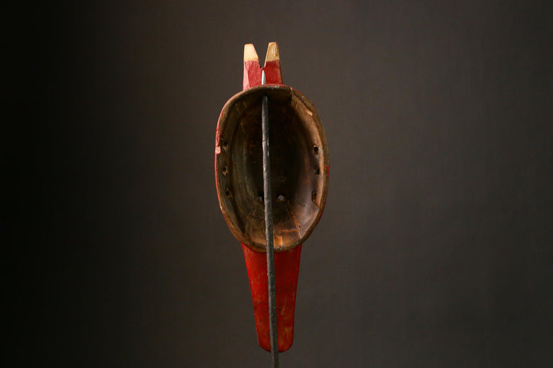 African Mask Handmade African Bambara Mask Vintage Wall Hanging Art Unique Home Decor Piece - G3378