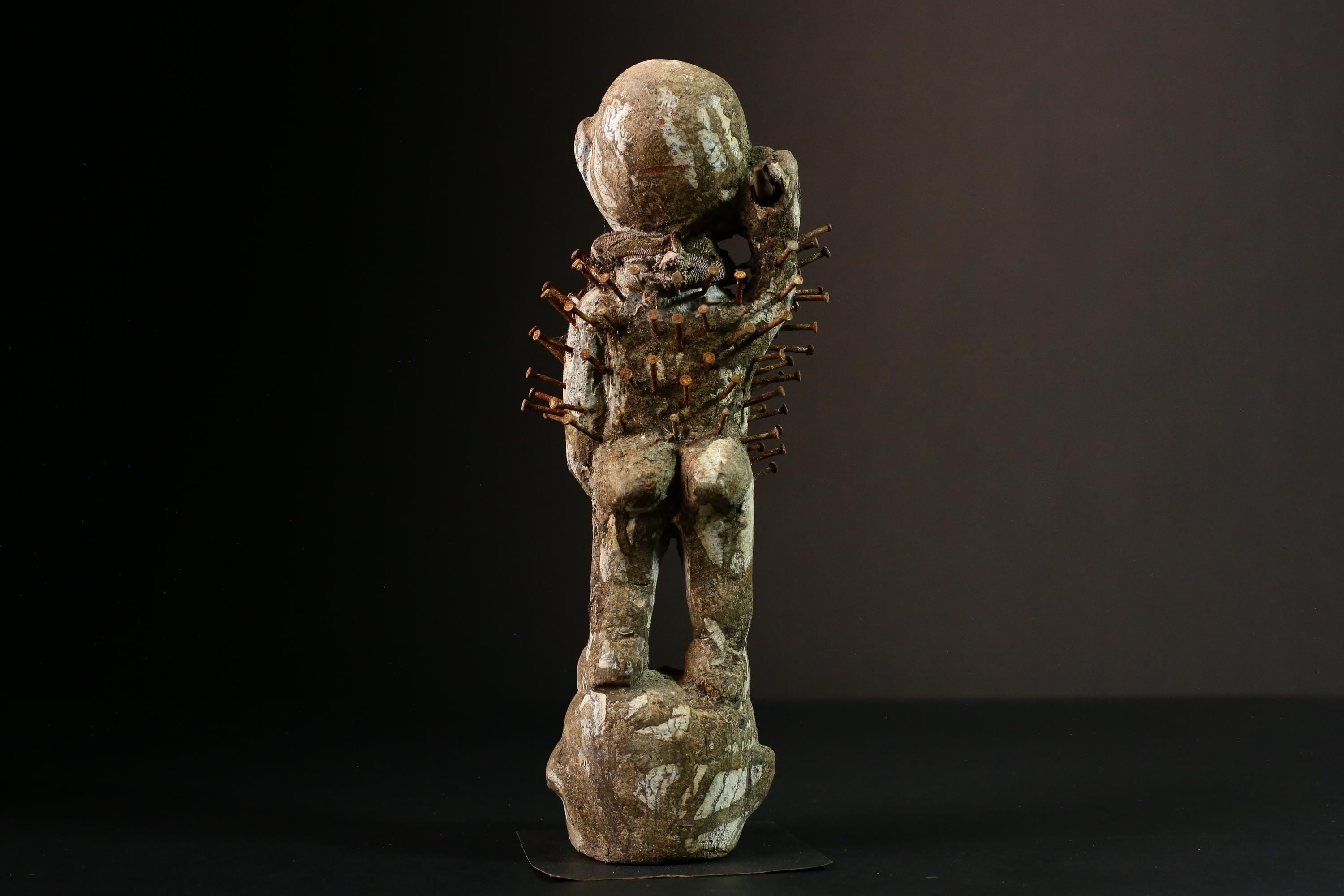 Africa Vintage Nkisi-nkondi Figure | Hand-Carved Power Figure | Unique Tribal Art | Home Décor | Cultural Heritage Piece | Collectible-G3363