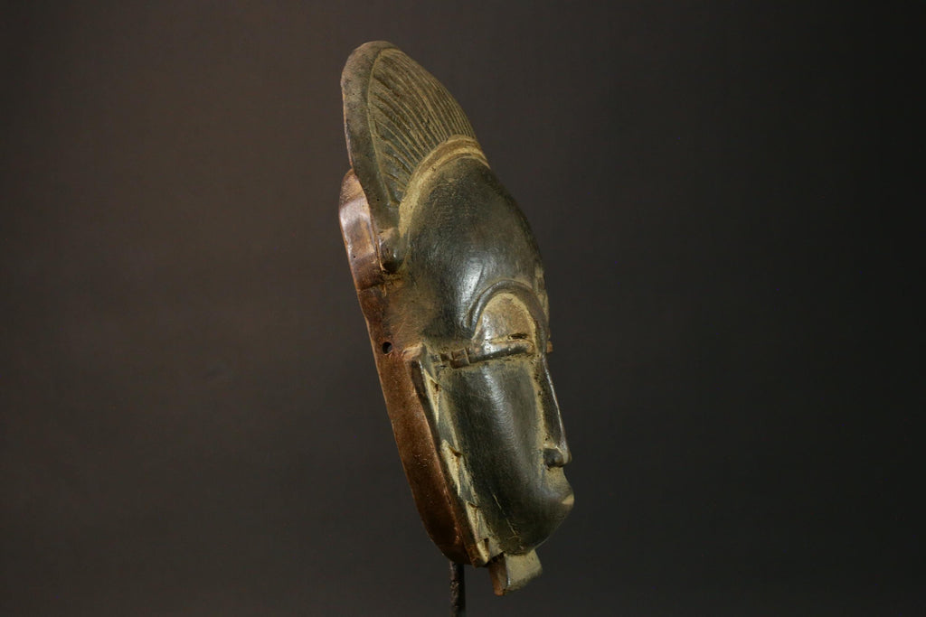 African Tribal Art Wood Carved Guro Secret Society Mask - Unique Wall Decor Mask for Home - Ethnic Art Piece Masks for wall - 4560