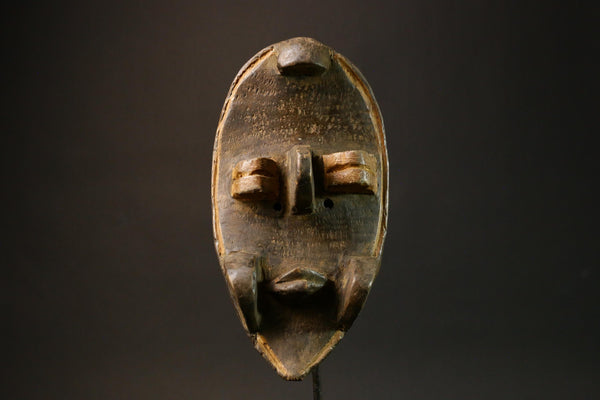 Vintage African Tribal Mask Hand-Carved Grebo Wooden Mask for Unique Wall Decor - Ethnic Art Piece Perfect for Home Masks for wall-6304