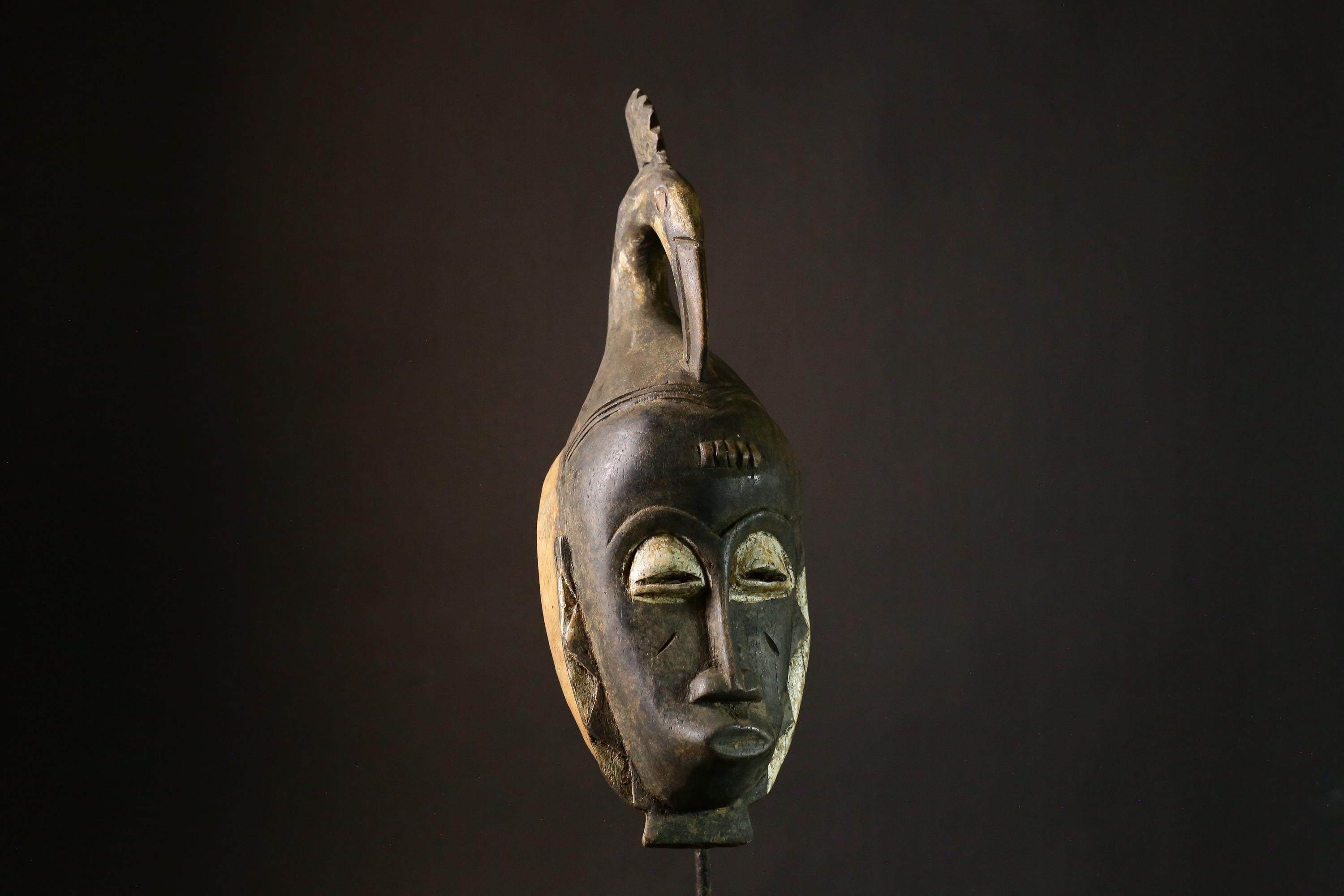 African masks Home Décor Guro Wooden Carved African Mask Home Decor Wall Hanging Tribal Collectible Art-G1830
