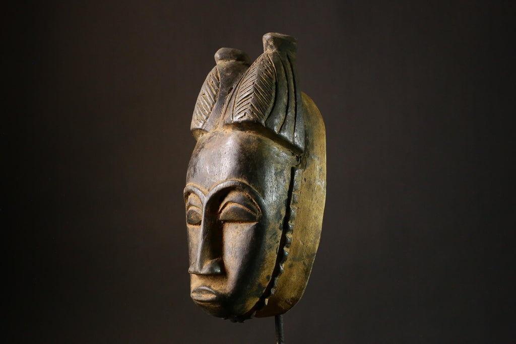 African masks Hand Carved Guro African Masks Wooden Wall Decor Home Collectible Art-G1829