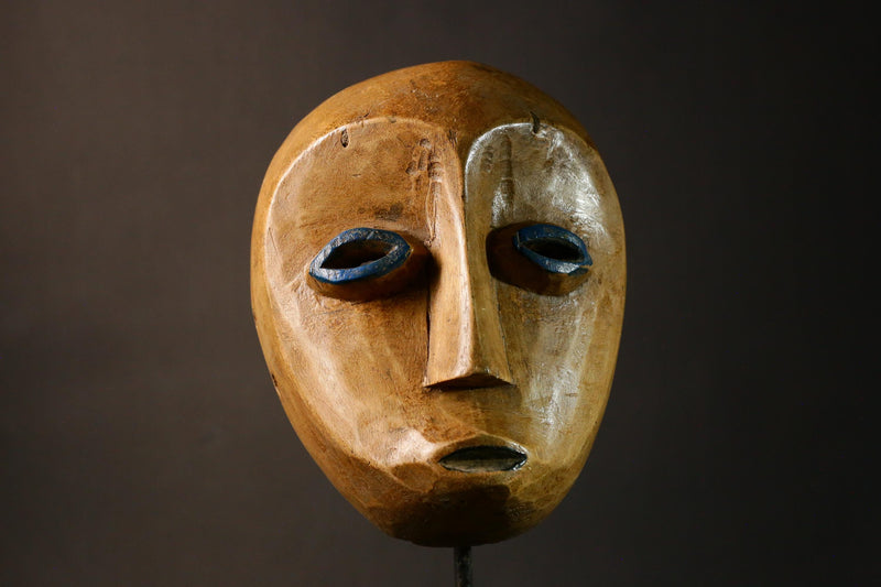 African Mask Hand Carved Lega Masks Tribal Wood Wall Art Unique Home Decor Authentic Cultural Collection Display Pieces-G3409