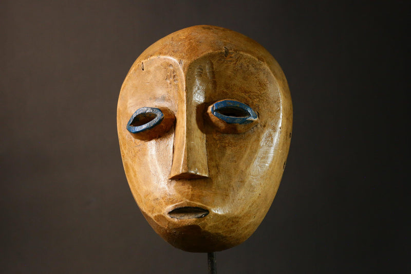 African Mask Hand Carved Lega Masks Tribal Wood Wall Art Unique Home Decor Authentic Cultural Collection Display Pieces-G3409