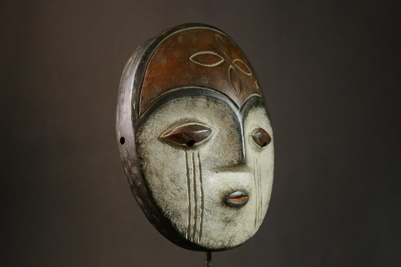 African Mask Antique Igbo Tribal Mask Hand-Carved Wooden Wall Hanging Decor Unique Art Piece G1850