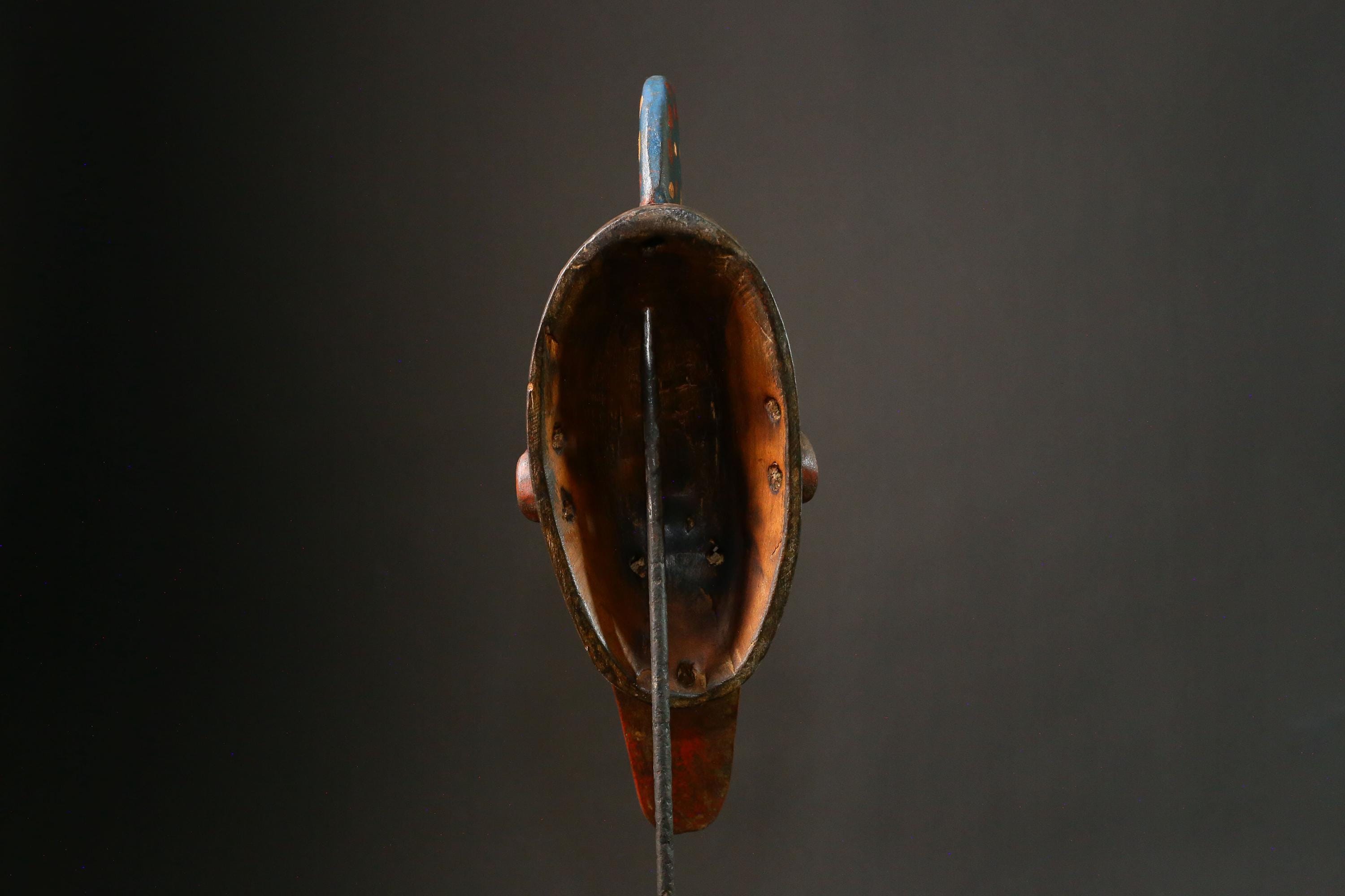 African Mask Antique Bambara Mask of Kore Tribal Art from Mali Unique Collectible Cultural Decor Piece for Home Display-G3425