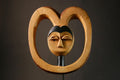 African mask Kwele Ekuk Mask Art from Gabon Unique Tribal Collectible Decor Piece for Home or Gallery Display -G3422