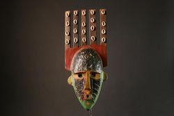 African mask Antique Malinke Dance Mask Tribal Art Unique Collectible Wall Decor Piece for Home Display G3418