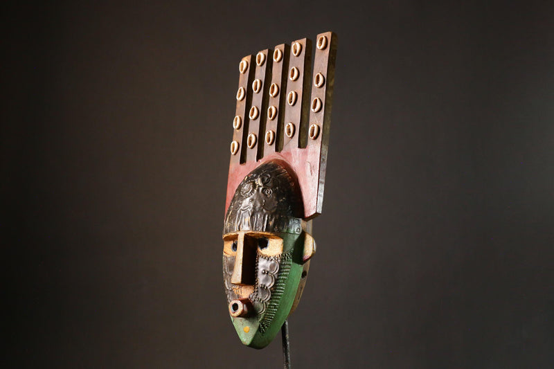 African mask Antique Malinke Dance Mask Tribal Art Unique Collectible Wall Decor Piece for Home Display G3418