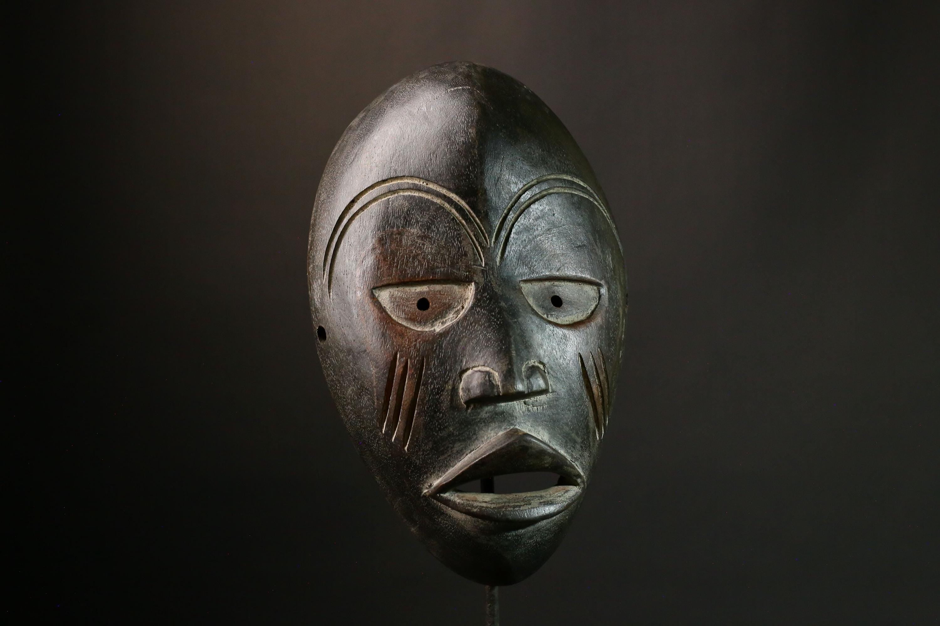 African Tribal Handcrafted African Tribal Wall Mask, Authentic Wooden Art, Cultural Collectible Decor, Unique Ethnic Gift - G1870