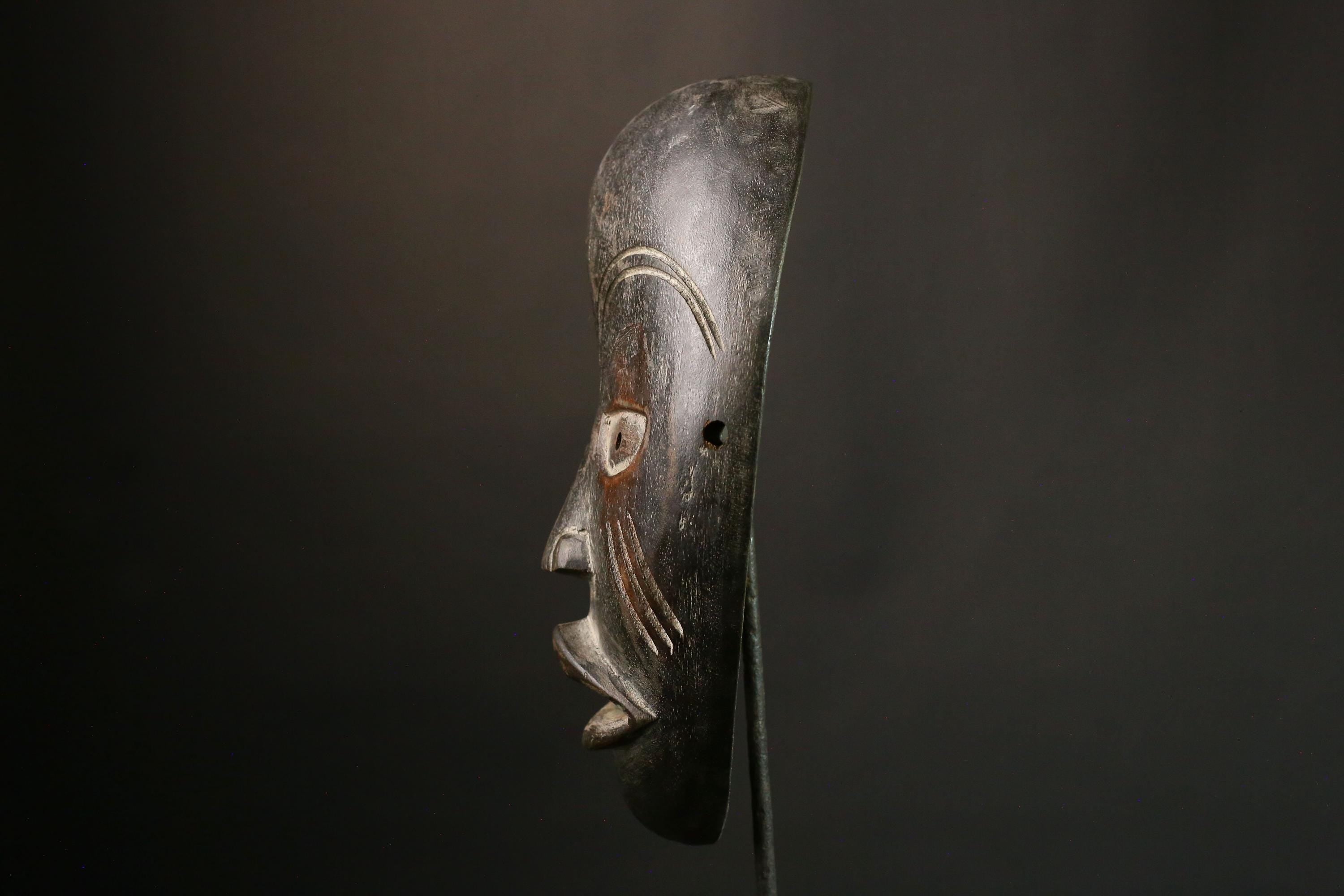 African Tribal Handcrafted African Tribal Wall Mask, Authentic Wooden Art, Cultural Collectible Decor, Unique Ethnic Gift - G1870