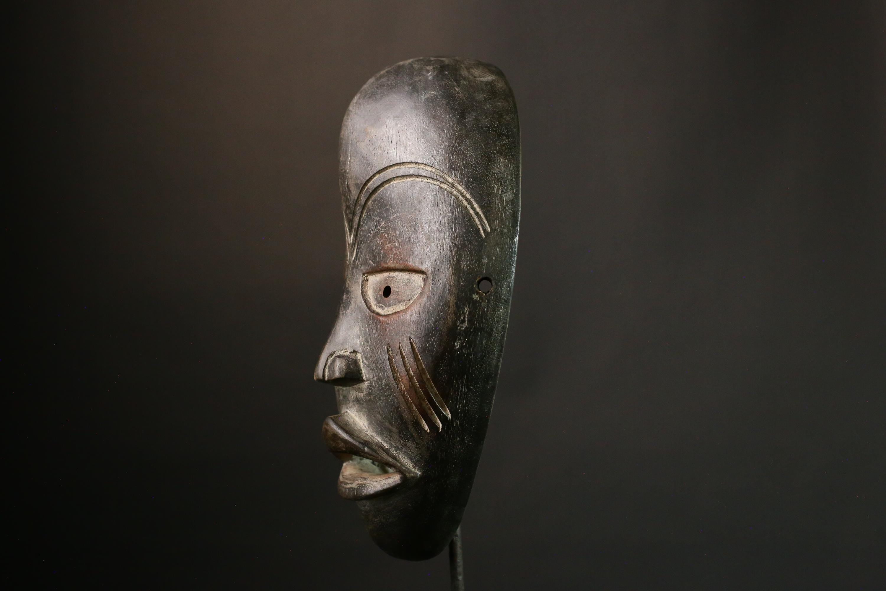 African Tribal Handcrafted African Tribal Wall Mask, Authentic Wooden Art, Cultural Collectible Decor, Unique Ethnic Gift - G1870
