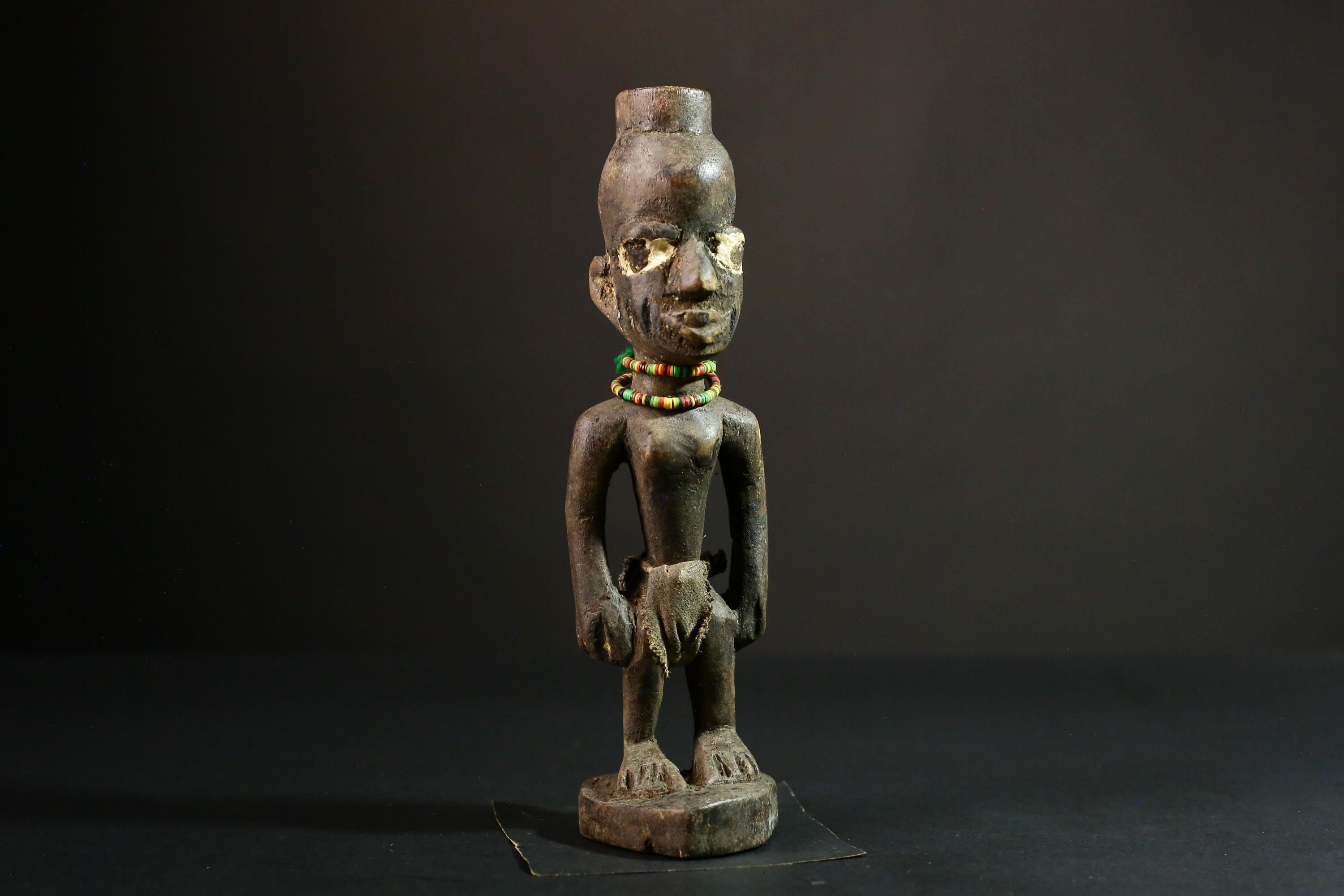African sculpture Yoruba African Tribal Art, Unique Wooden Carved Statue, Handcrafted Sculpture Decor - 6557