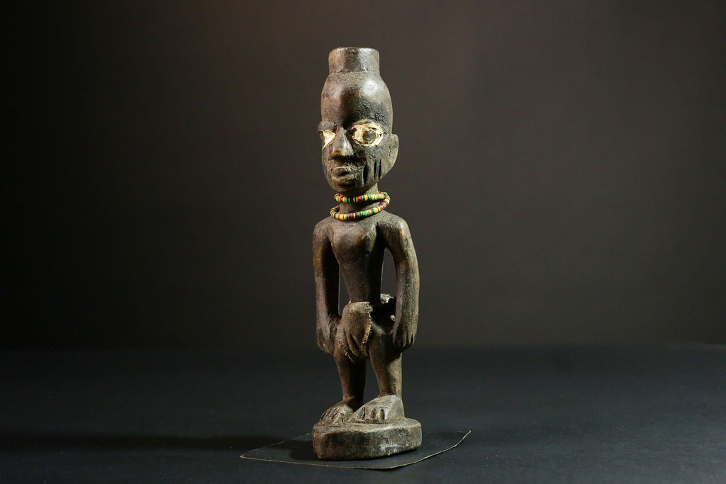 African sculpture Yoruba African Tribal Art, Unique Wooden Carved Statue, Handcrafted Sculpture Decor - 6557