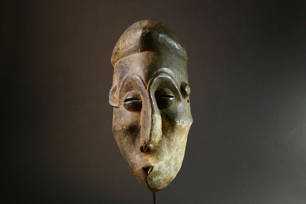 African Tribal Mask Igbo African Tribal Mask, Hand Carved Female Face, Unique Wooden Art Collectible - 6533