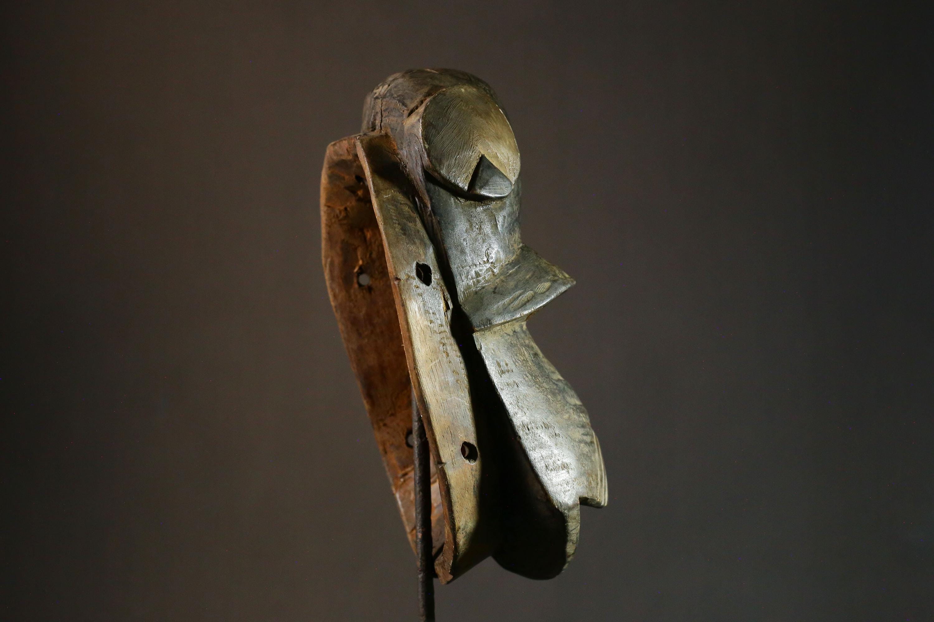 African mask Hand Carved African Guro Tribal Mask Zoomorphic Wall Art Decor Unique Gift- 6578