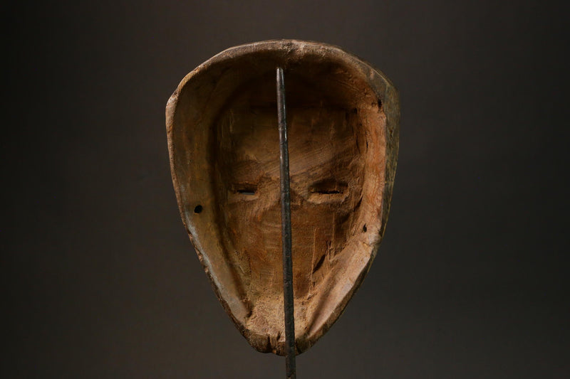 African Vintage Hand-Carved African Lega Masks Unique Wooden Wall Hanging Decor-G1617