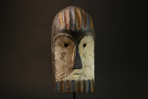 African Mask Hand Carved African Tribal Masks Lega Bwami Faces Unique Wooden Wall Decor G1611